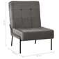 vidaXL Atpūtas krēsls, tumši pelēkas krāsas, 65x79x87cm, samts cena un informācija | Atpūtas krēsli | 220.lv
