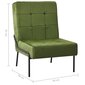 vidaXL Atpūtas krēsls, gaiši zaļas krāsas, 65x79x87cm, samts cena un informācija | Atpūtas krēsli | 220.lv