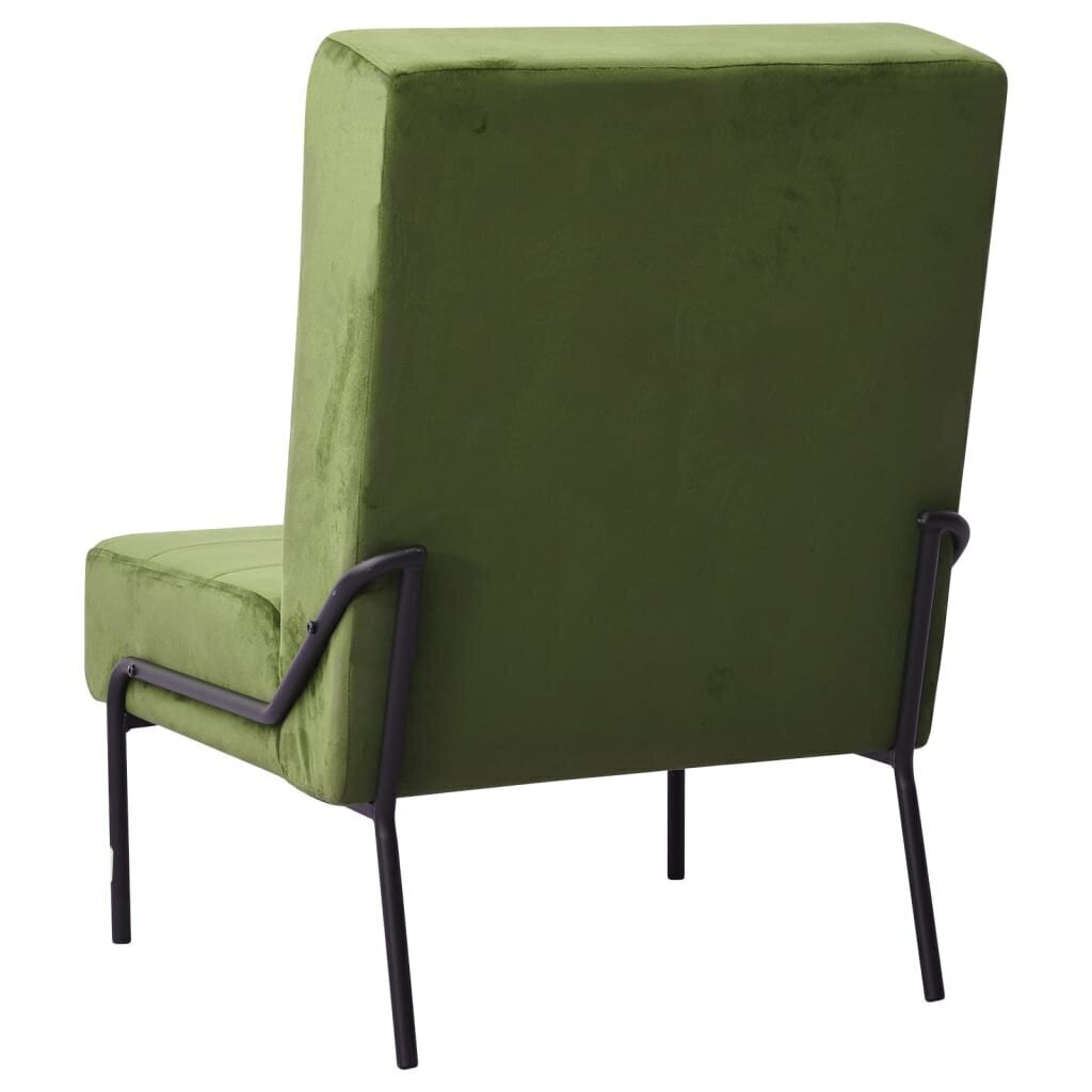 vidaXL Atpūtas krēsls, gaiši zaļas krāsas, 65x79x87cm, samts цена и информация | Atpūtas krēsli | 220.lv