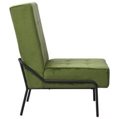 vidaXL Atpūtas krēsls, gaiši zaļas krāsas, 65x79x87cm, samts cena un informācija | Atpūtas krēsli | 220.lv