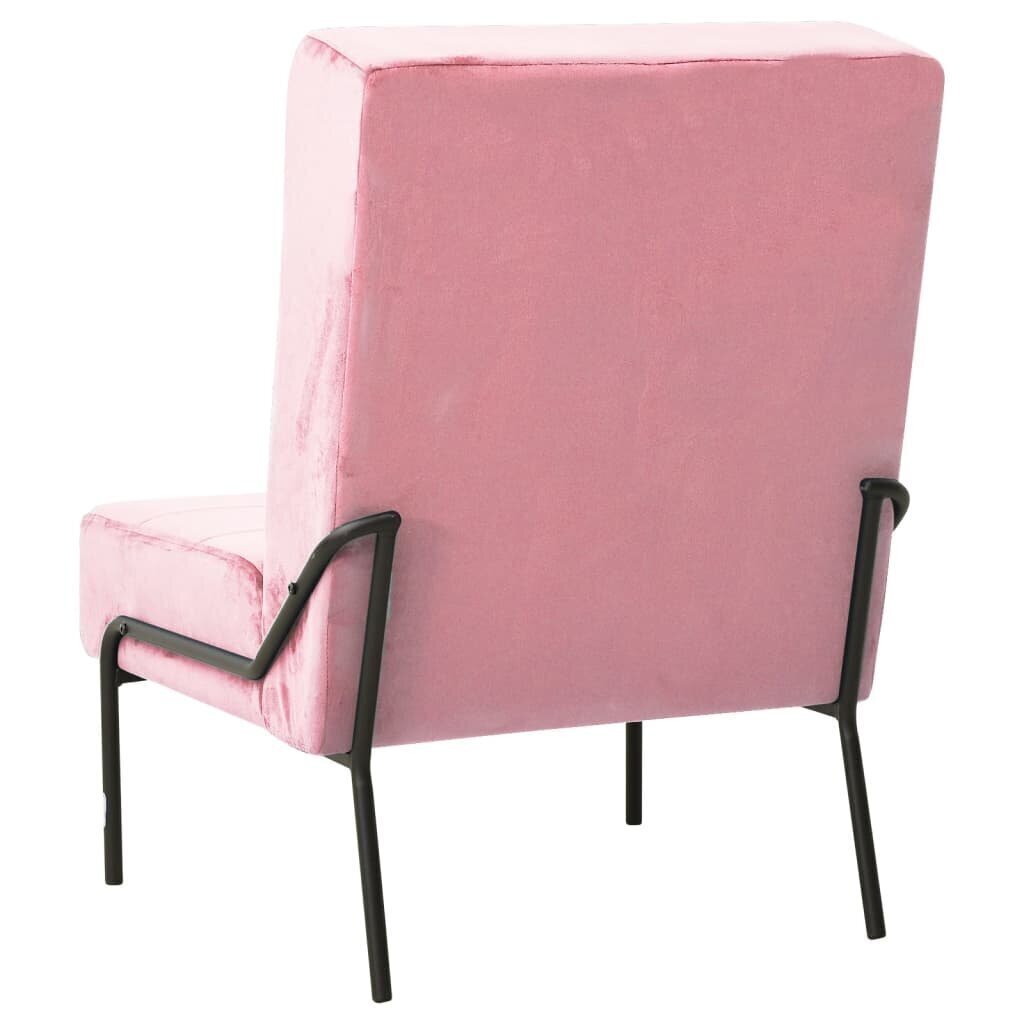 vidaXL Atpūtas krēsls, rozā krāsas, 65x79x87cm, samts цена и информация | Atpūtas krēsli | 220.lv