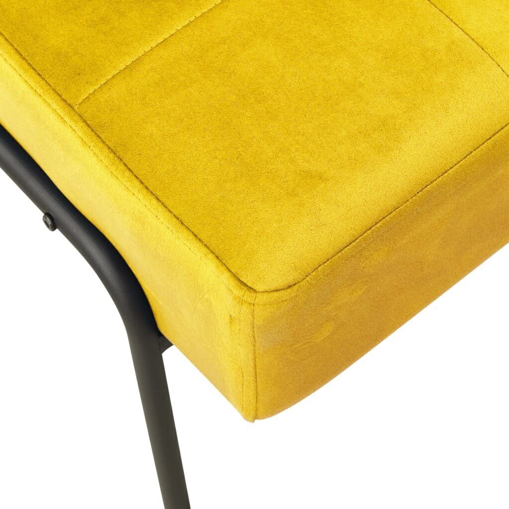 vidaXL Atpūtas krēsls, sinepju dzeltenas krāsas, 65x79x87cm, samts цена и информация | Atpūtas krēsli | 220.lv