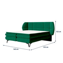 Кровать Selsey Cermone, 160x200 см, зеленая цена и информация | Кровати | 220.lv