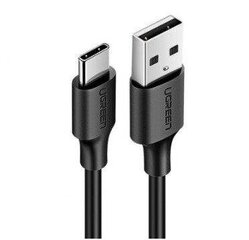 UGREEN nickel USB-C cable 0,25m black cena un informācija | Kabeļi un vadi | 220.lv