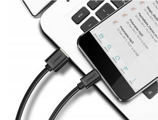 UGREEN nickel USB-C cable 0,25m black цена и информация | Кабели и провода | 220.lv