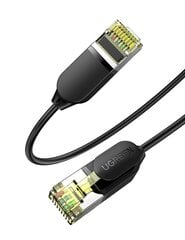 Сетевой кабель UGREEN NW149, Ethernet RJ45, Cat.7, FTP, 2 м (черный) цена и информация | Кабели и провода | 220.lv