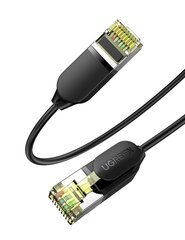 Network cable UGREEN NW149, Ethernet RJ45, Cat.7, FTP, 1m (black) cena un informācija | Kabeļi un vadi | 220.lv