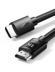 UGREEN HD140 cable HDMI, 8K 60Hz, 5m (black) цена и информация | Кабели и провода | 220.lv