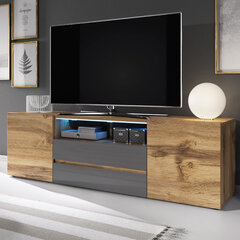 ТВ-столик Selsey Bros, серый/коричневый цена и информация | Тумбы под телевизор | 220.lv