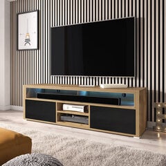 ТВ столик Selsey Laksa, черный/коричневый цена и информация | Тумбы под телевизор | 220.lv