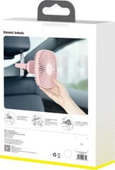 Car fan / fan Baseus Natural Wind (pink) cena un informācija | Auto 12V el. piederumi | 220.lv