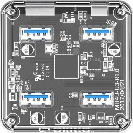 Orico 4in1 Adpater Hub 4x USB 3.0 цена и информация | Adapteri un USB centrmezgli | 220.lv