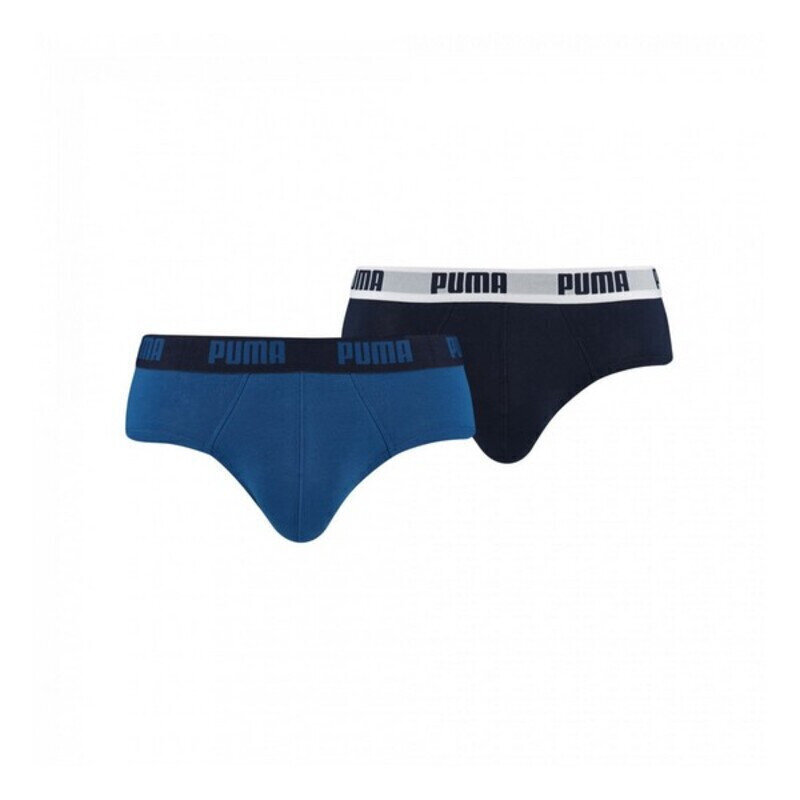 Slips Puma BASIC BRIEF (2 pcs): Krāsa - Zils cena un informācija | Vīriešu apakšbikses | 220.lv