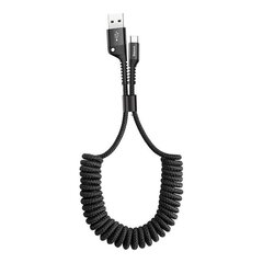 Baseus Spring-loaded USB-C cable 1m 2A (Black) цена и информация | Кабели и провода | 220.lv