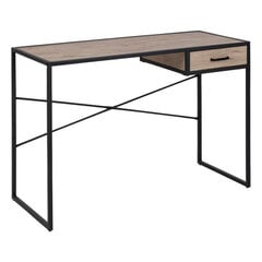 Письменный стол Selsey Seaford, коричневый/черный цена и информация | Компьютерные, письменные столы | 220.lv
