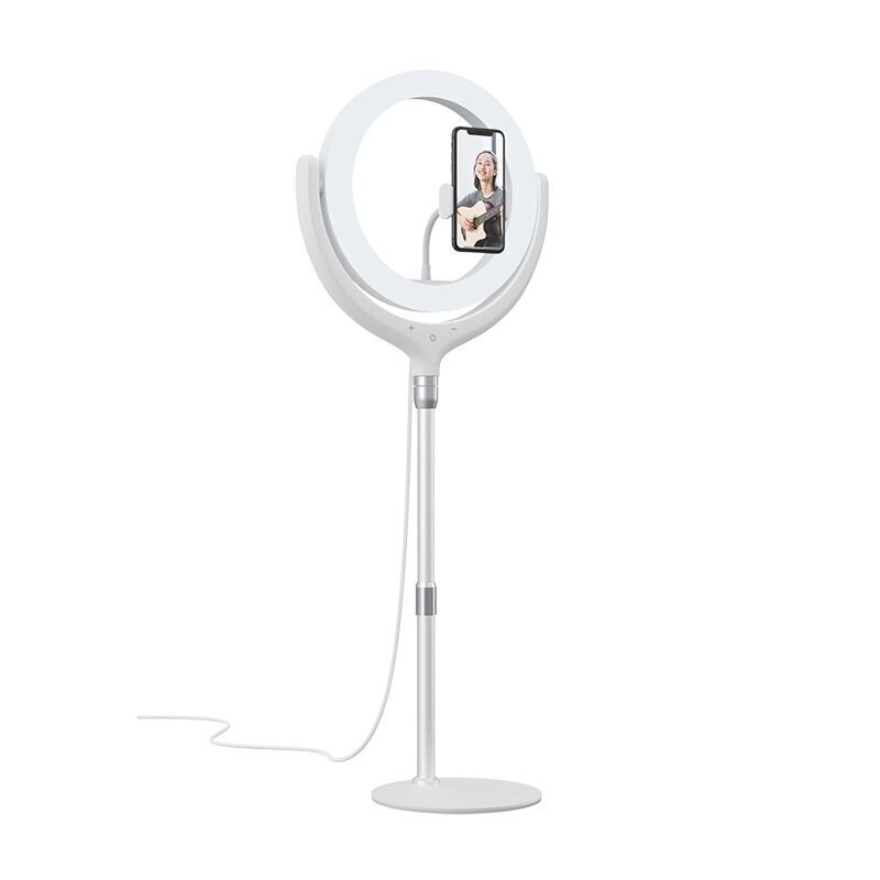 Devia telefona turētāja LED lampa, 40 cm, balta cena un informācija | Selfie Sticks | 220.lv