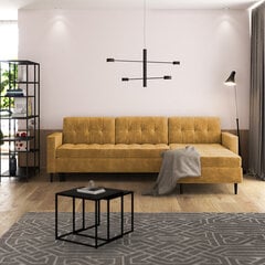 Stūra dīvāns Selsey Kopenhaga, dzeltens cena un informācija | Stūra dīvāni | 220.lv