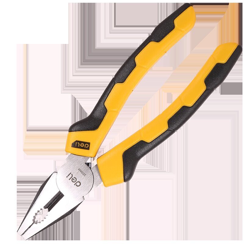 Combination pliers 8" Deli Tools EDL2008 (yellow) цена и информация | Rokas instrumenti | 220.lv