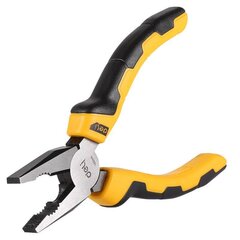 Combination pliers 6" Deli Tools EDL2006 (yellow) cena un informācija | Rokas instrumenti | 220.lv