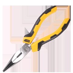 Long Nose Pliers 6" Deli Tools EDL2106 (yellow) cena un informācija | Rokas instrumenti | 220.lv