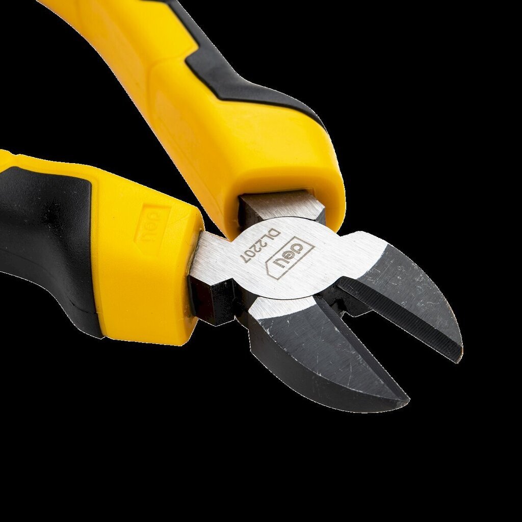 Diagonal Pliers 7" Deli Tools EDL2207 (yellow) cena un informācija | Rokas instrumenti | 220.lv