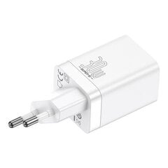 Baseus Super Si Pro Quick Charger USB + USB-C 30W (white) цена и информация | Зарядные устройства для телефонов | 220.lv