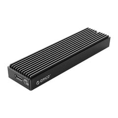 Enclosure SDD M.2 Orico, NVME, USB-C 3.1 Gen.2, 10Gbps (black) цена и информация | Адаптеры и USB разветвители | 220.lv