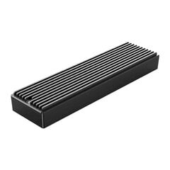 Enclosure SDD M.2 Orico, NVME, USB-C 3.1 Gen.2, 10Gbps (black) цена и информация | Адаптеры и USB разветвители | 220.lv