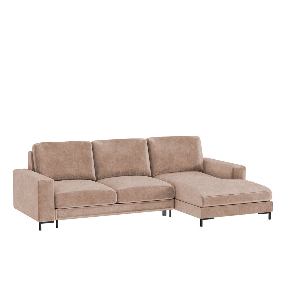 Stūra dīvāns Selsey Mokpeo, gaiši brūns cena un informācija | Stūra dīvāni | 220.lv