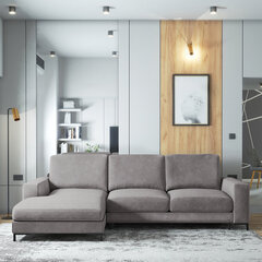 Mīksts stūra dīvāns Selsey Mokpeo, pelēks cena un informācija | Stūra dīvāni | 220.lv