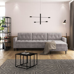 Stūra dīvāns Selsey Kopenhaga, pelēks cena un informācija | Stūra dīvāni | 220.lv