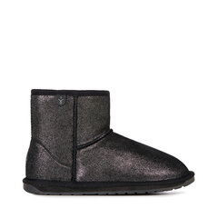 Zābaki bērniem EMU Australia wallaby teens mini black metallic, melni цена и информация | Детская зимняя обувь | 220.lv