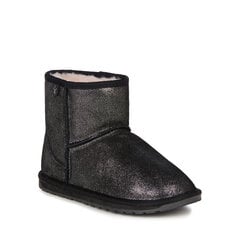 Ботинки детские EMU Australia wallaby teens mini black metallic, черные цена и информация | Детская зимняя обувь | 220.lv