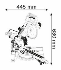 Paneļzāģis Bosch GCM 800 SJ + darba galds GTA 2600 цена и информация | Пилы, циркулярные станки | 220.lv