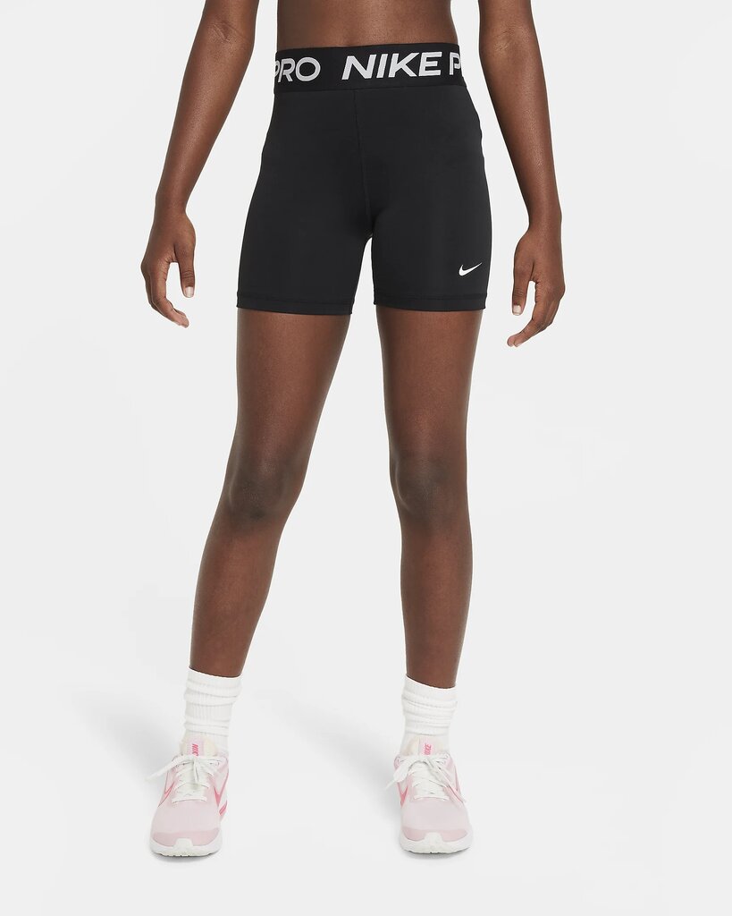 Nike PRO meiteņu šorti NP 3IN SHORT, melnā krāsā XS (122-128 cm) cena un informācija | Šorti meitenēm | 220.lv