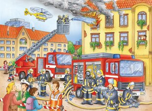 Пазл Ravensburger 100 XXL шт. Пожарная служба цена и информация | Пазлы | 220.lv