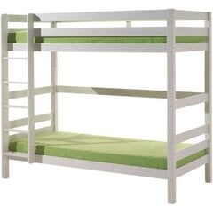 Двухъярусная кровать Pino 90x200 см, белый цена и информация | Кровати | 220.lv