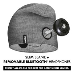 Earebel Slim Beanie cepure, pelēka + JBL Bluetooth® ievietojamas austiņas cena un informācija | Mājas kinozāles | 220.lv