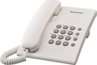 Panasonic KX-TS500FXB, Balts cena un informācija | Stacionārie telefoni | 220.lv