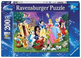 Пазл Персонажи Disney, Ravensburger, 200 дет. цена и информация | Пазлы | 220.lv