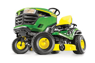 Mauriņa traktors JOHN DEERE X127 ar hidrostatisko automātisko pārnesumkārbu, līdz 5000 m2 cena un informācija | Dārza traktori | 220.lv