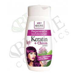 Atjaunojošs matu kondicionieris Bione Cosmetics Keratin + Chinin 260 ml cena un informācija | Matu kondicionieri, balzāmi | 220.lv