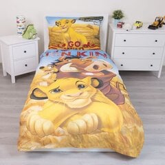 Gultas veļas komplekts Lion King 140 x 200 cm + spilvendrāna 70 x 90 cm cena un informācija | Bērnu gultas veļa | 220.lv