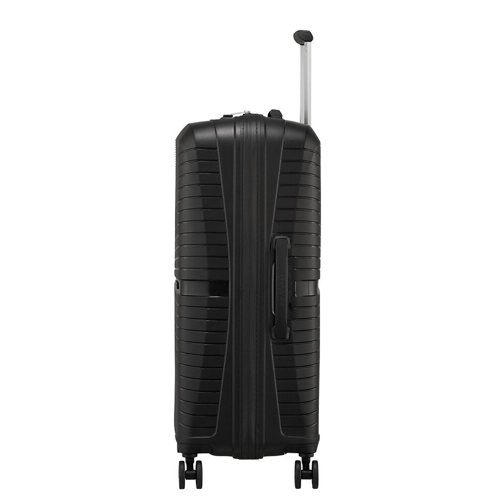 American Tourister vidējā lieluma ceļojumu koferis Airconic-Spinner 67/24, melns cena un informācija | Koferi, ceļojumu somas | 220.lv