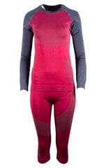 Комплект термобелья, рубашка и брюки 7/8, розово-серый цена и информация | Женское термобелье | 220.lv