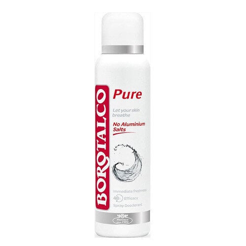 Izsmidzināms dezodorants Borotalco 48H Pure Spray Deodorant 150 ml cena un informācija | Dezodoranti | 220.lv