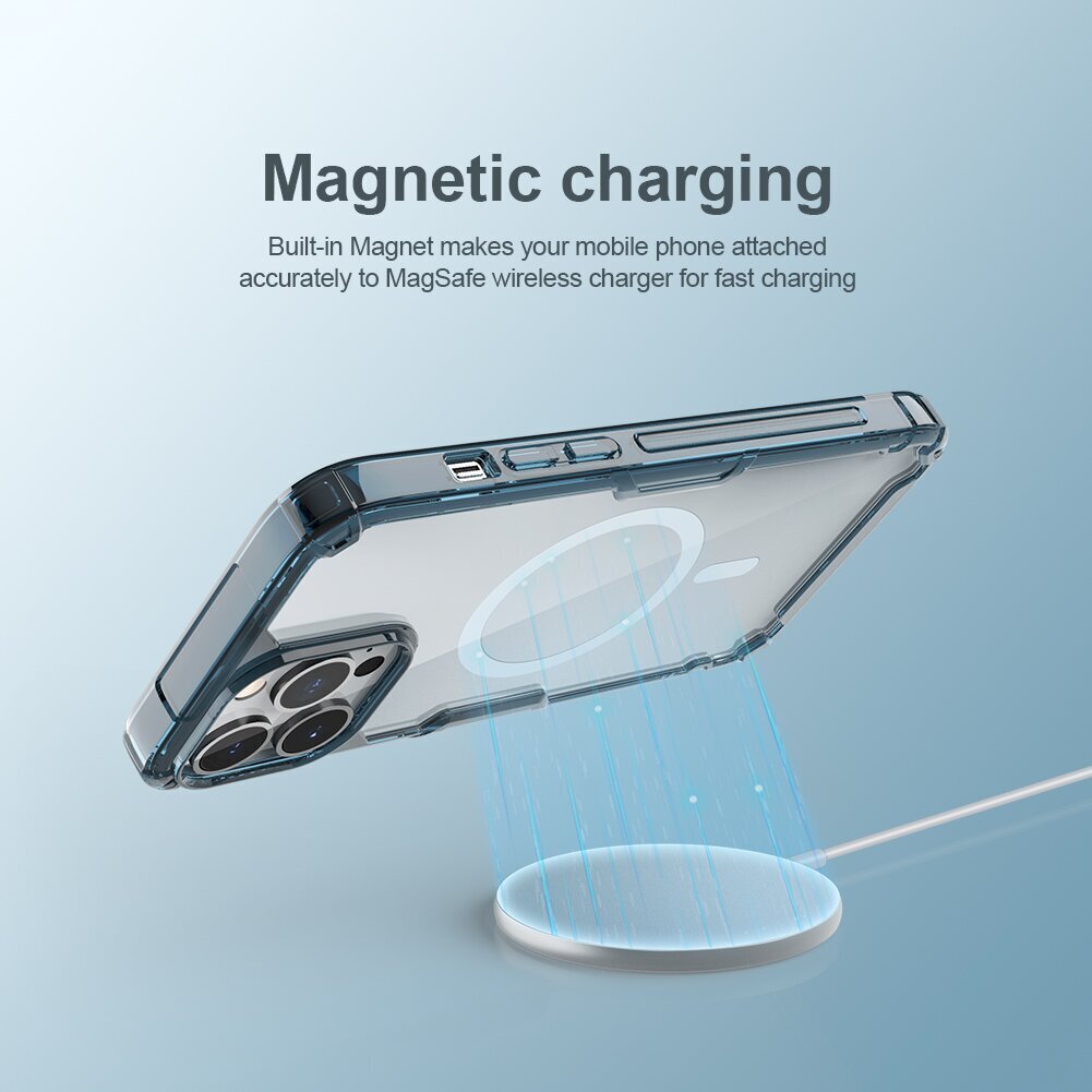 Nillkin Nature TPU PRO Magnetic Cover for Apple iPhone 13 Pro Max Blue цена и информация | Telefonu vāciņi, maciņi | 220.lv