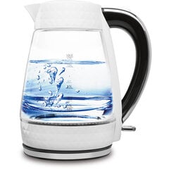 Электрический чайник Polaris PWK 1704CGL Diamond, белый/стекло цена и информация | Электрочайники | 220.lv