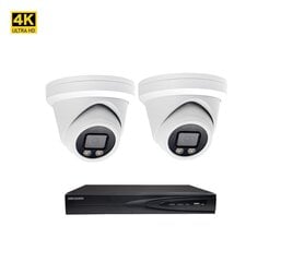 Камера видеонаблюдения 8 MP Dome VAI2385HKB + комплект Hikvision NVR 7604 цена и информация | Камеры видеонаблюдения | 220.lv