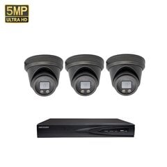 Камера видеонаблюдения 8 MP Dome VAI2385HKB + комплект Hikvision NVR 7604 цена и информация | Камеры видеонаблюдения | 220.lv